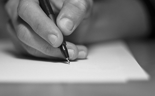 Writer's block - CC BY SA Gacabo